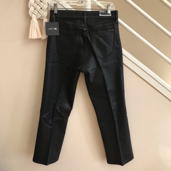 NWT Joe’s Jeans Callie Black Coated Denim High Rise Bootcut Crop Pants 28 & 30 - Picture 6 of 16